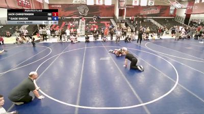 113 lbs Cons. Semi - Jack Christensen, Falcon Wrestling Club vs Gage Snook, Sanderson Wrestling Academy