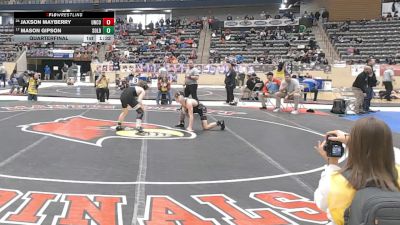120 lbs Quarterfinal - Mason Gipson, South Oldham vs Jaxson Mayberry, Union County