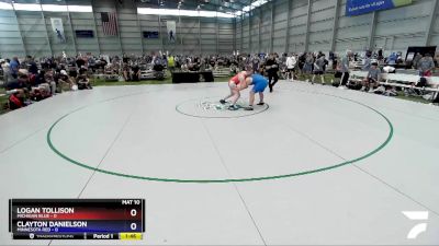 220 lbs 2nd Place Match (16 Team) - Logan Tollison, Michigan Blue vs Clayton Danielson, Minnesota Red