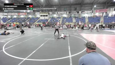 58 lbs Quarterfinal - Kyden McElroy, Garden City Wrestling Club vs Eli Werner, Palisade Little Dawgs