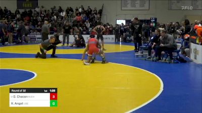 109 lbs Round Of 32 - David Chacon, Buchanan vs Rowdy Angst, Liberty (MO)