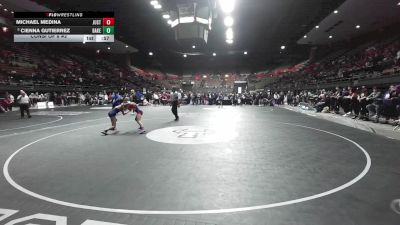 100 lbs Consi Of 8 #2 - Michael Medina, Justin Garza vs Cienna Gutierrez, Bakersfield