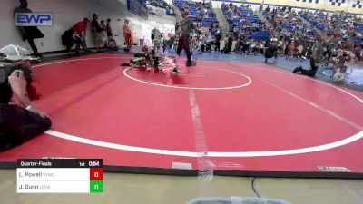 46-49 lbs Quarterfinal - Lane Powell, Verdigris Youth Wrestling vs Jacetyn Dunn, Locust Grove Youth Wrestling