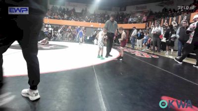 46 lbs Round Of 16 - Blaine Barbour, Blanchard Youth Wrestling Club vs Grayson Hale, Standfast OKC