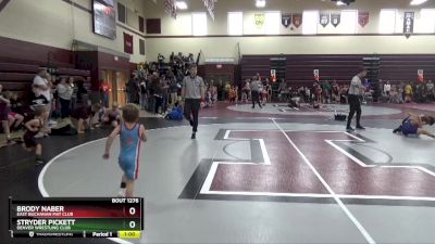 B-2 lbs Round 3 - Brody Naber, East Buchanan Mat Club vs Stryder Pickett, Denver Wrestling Club