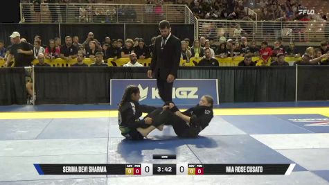 Mia Rose Cusato vs Serina Devi Sharma 2025 Pan Kids Jiu-Jitsu IBJJF Championship