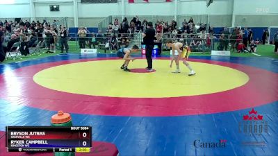 48kg Cons. Round 2 - Bryson Jutras, Sackville WC vs Ryker Campbell, Kingston WC