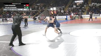 113 lbs Round Of 16 - John Wigmore, Foxborough vs Dylan Letendre, Bristol-Plymouth