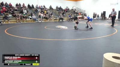 157-165 B Round 4 - Anthony Zachar, Cedar Rapids Kennedy vs Marcus English, Clear Creek-Amana