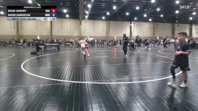 92 lbs Quarterfinal - Noah Harvey, Well Trained vs David Sargsyan, Golden Bears Wrestling Club