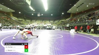 167 lbs 5th Place - Ayden Cortez, Clovis West vs Jackson Naven, Frontier