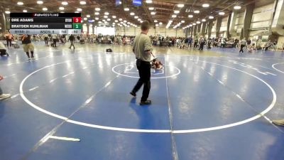 96 lbs Round 2 (10:30am Friday) - Dre Adams, Backyard Brawlers vs Brayden Kuhlman, Westshore D.S.