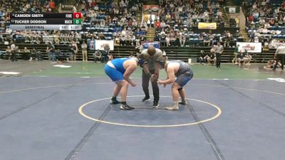 2 - 285 lbs Semifinal - Camden Smith, Fort Defiance vs Tucker Dodson, Madison County