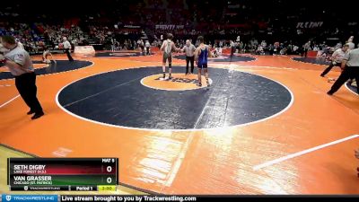 2A 157 lbs Semifinal - Van Grasser, Chicago (St. Patrick) vs Seth Digby, Lake Forest (H.S.)