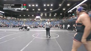 285 lbs Cons. Round 4 - Elias Timms, Doane University vs Sebastian Lopez, Pratt Community College