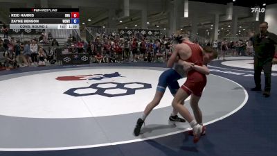 44 lbs Cons. Round 2 - Reid Harris, Sanderson Wrestling Academy vs Zayne Benson, Western Colorado Wrestling Club