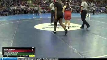 250 lbs Quarterfinal - Catie Sinner, Central Cass vs Amariona Rout, Grand Forks Red River