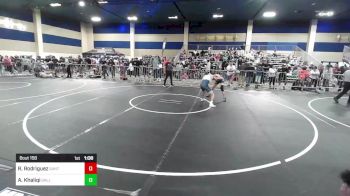 120 lbs Round Of 128 - Ricardo Rodriguez, Santa Fe HS vs Ahmad Fassih Khaliqi, GALLARDO Wr Ac