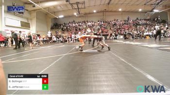 61 lbs Consi Of 8 #2 - Boston Bollinger, Tulsa Blue T Panthers vs Stetson Jefferson, R.A.W.