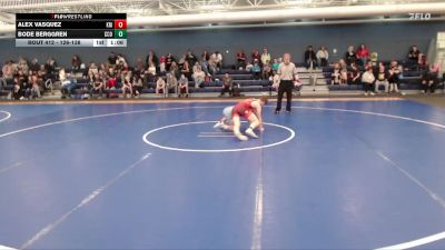 126-138 lbs Quarterfinal - Alex Vasquez, Kearney Matcats vs Bode Berggren, CCO