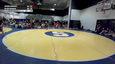 140 lbs Cons. Round 2 - Ruben Herrera, Braveheart WC vs Rilan Marson, San Marcos