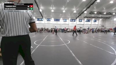 120 lbs Champ. Round 1 - Parker Holt, Mount Pleasant vs Jailen Steave, Gladiator