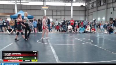 95 lbs Cons. Round 3 - Kenley Stamford, Homedale vs Kennedy Victorino, Boise Youth Wrestling