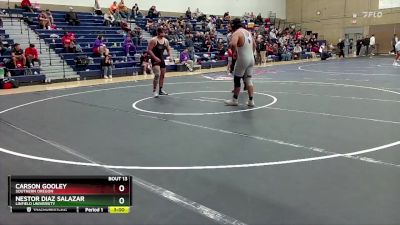 197 lbs Champ. Round 1 - Carson Gooley, Southern Oregon vs Nestor Diaz Salazar, Linfield University