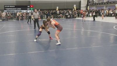 125 lbs Champ. Rd Of 16 - Kylie Keach, Apex Grappling Academy vs Temperance Lowe, Greater Heights Wrestling