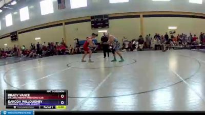 130 lbs 3rd Place Match - Brady Vance, Bulldog Premier Wrestling Club vs Dakoda Willoughby, Red Hawk Wrestling Academy