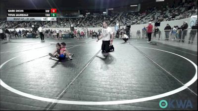 37 lbs 2nd Place - Gabe Dicus, Raw Wrestling Club vs Titus Jauregui, Tonkawa Takedown Club