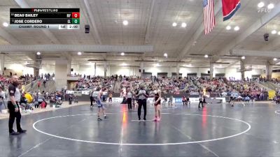 AA 113 lbs Champ. Round 1 - Jose Cordero, Cleveland High School vs Beau Bailey, Maryville High School