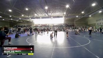 67 lbs Quarterfinal - Clayton Hanna, Hammers Academy vs Bryden `Bob` Beatty, Jayhawk Wrestling