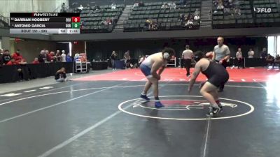 285 lbs Semifinal - Antonio Garcia, Corban University vs Darrian Hoobery, Eastern Oregon University (OR)