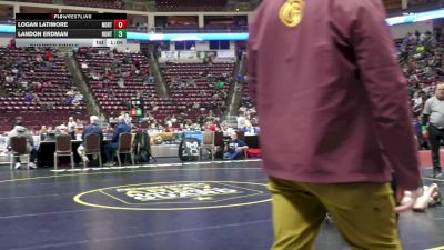 215 lbs Quarterfinal - Logan Latimore, North East vs Landon Erdman, Huntingdon
