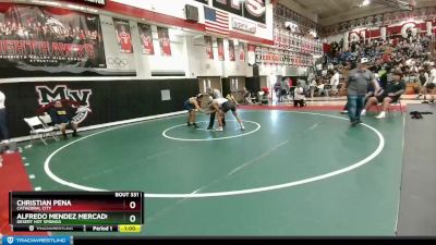 145 lbs Cons. Round 2 - Alfredo Mendez Mercado, Desert Hot Springs vs Christian Pena, Cathedral City