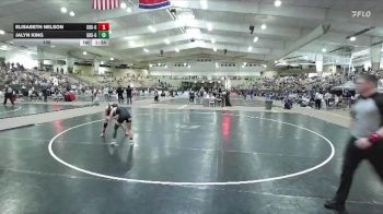 100 lbs Quarterfinals (8 Team) - Jalyn King, Gibbs High School Girls vs Elisabeth Nelson, Clarksville High School Girls