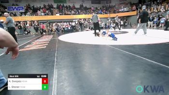 43 lbs Consi Of 8 #1 - Axel Swopes, Newkirk Takedown Club vs Luke Stoner, Team Guthrie Wrestling