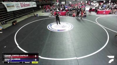 140 lbs Round 2 (16 Team) - Chanel Cortez-Castillo, KCWA-FR vs Sanai Villagran, IEWA-FR