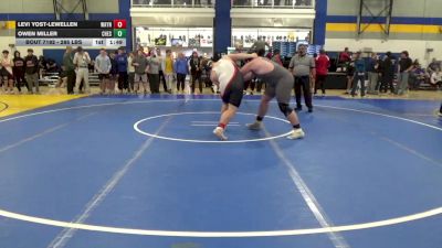 285 lbs Round Of 16 - Levi Yost-Lewellen, Waynesburg vs Owen Miller, Chestnut Ridge