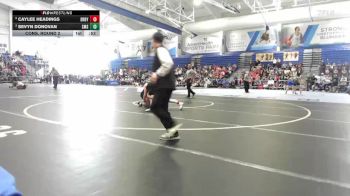 145 lbs Cons. Round 2 - Sevyn Donovan, Shawnee Mission South vs Caylee Headings, Derby