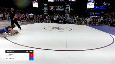 88 lbs Cons 32 #2 - Caden Bock, WI vs Maddox Taft, WA