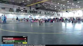 112 lbs Round 2 (4 Team) - Kamdyn Saulter, Youtube Wrestlers vs KY`la Johnson, Indiana INFERNO BLACK