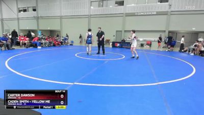 106 lbs Placement Matches (8 Team) - Carter Dawson, Oregon vs Caden Smith - YELLOW MED, Virginia Blue