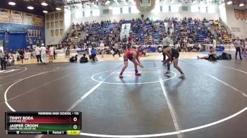 113 lbs Semifinal - Timmy Boda, Sunshine RTC vs Jasper Croom, Grappling House WC