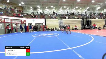 106-116 lbs Championship Bracket - Tripp Garner, Shelbyville vs Jerimiah Argbah, Center Grove