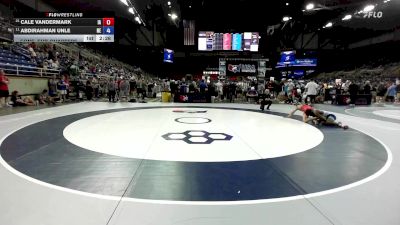 120 lbs Cons. Sub-quarters - Cale Vandermark, IA vs Abdirahman Unle, NE