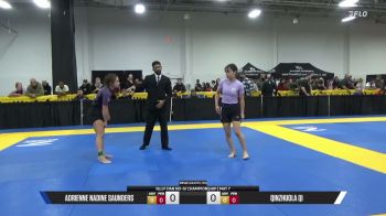 Qinzhuola Qi vs Adrienne Nadine Saunders 2026 Pan IBJJF Jiu-Jitsu No-Gi Championship