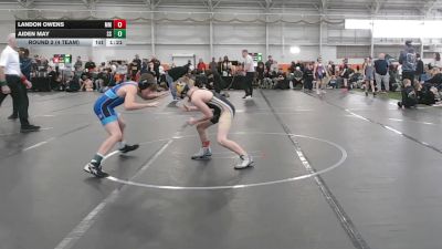 92 lbs Round 2 (4 Team) - Landon Owens, Meridian Maniacs vs Aiden May, Southwest Select