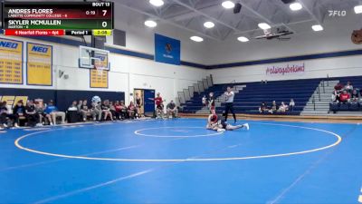 141 lbs Round 5 (6 Team) - Andres Flores, Labette Community College vs Skyler McMullen, Barton